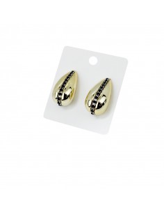 Aro Drops Strass Black