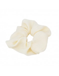 Scrunchie Seda Crudo