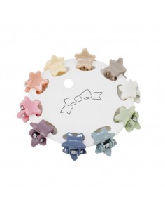 Mini Broches Set x 10u Stars Pastel