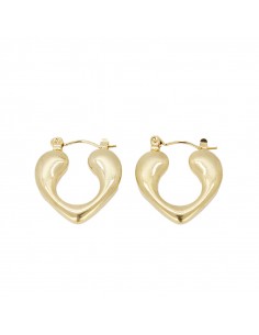 Aro Acero Elena Gold