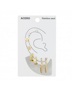 Set Acero Butterfly Gold (AA4652)