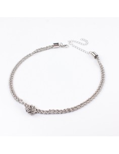 Collar Corto Silver Knot Collar Corto Silver Knot
