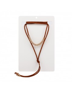Collar Corbatero Gold Beads