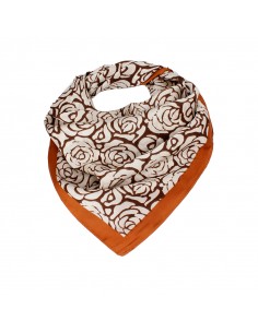 Pañuelo Rose Camel (70x70)