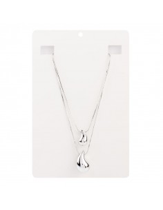 Collar Silver Drop Duo Collar Silver Drop Duo