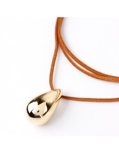 Collar Corbatero Front Drop Gold