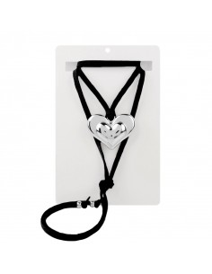 Collar Corbatero Double Heart