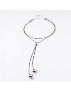 Collar Corbatero Silver Orbs Big Collar Corbatero Silver Orbs Big