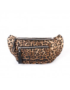 Riñonera Leopard Glam Camel