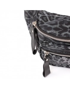 Riñonera Leopard Glam Black