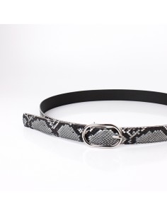 Cinturón Snake Grey