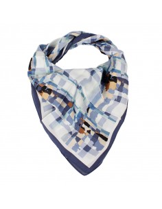 Pañuelo XXL Abstract Cubic Blue