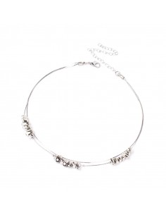 Collar Corto Silver Scale