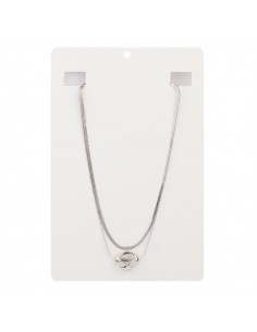 Collar Flat Stone Silver