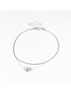 Collar Flat Stone Silver