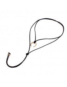 Collar Corbatero Gold Boho Moon