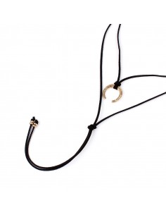 Collar Corbatero Gold Boho Moon