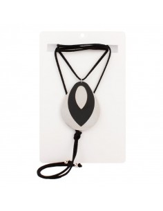 Collar Black and Silver