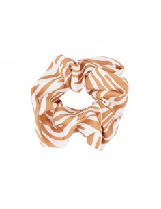 Scrunchie Line Print Camel