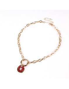 Collar Burgundy and Gold Collar Burgundy and Gold