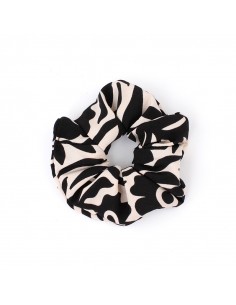 Scrunchie Liners Flowers Black