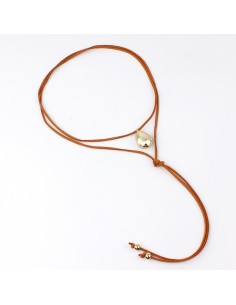 Collar Textured Suede
