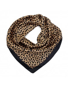 Pañuelo Wild Print Camel (70x70)