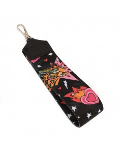 Maxi Llavero Printed Leopard Black