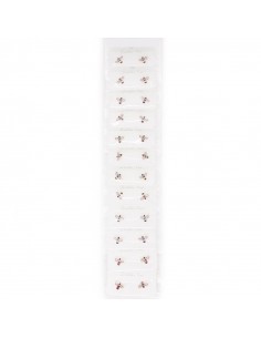 Aro Plata Dorada Strass Bug Set x 12u. (AA4214)