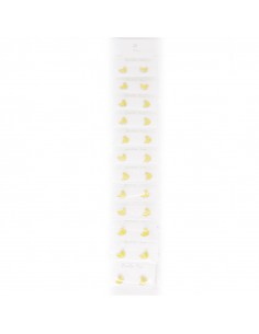 Aro Plata Banana Set x 12u. (AA4193)