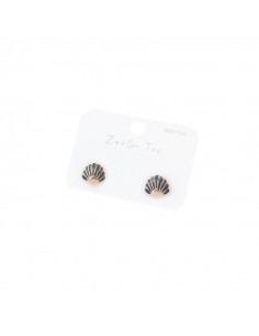 Aro Plata Dorada Shell Set x 12u. (AA4208)