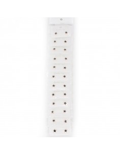 Aro Plata Dorada  Stars Set x 12u. (AA4196)