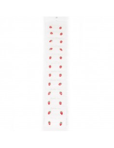 Aro Plata Dorada Strawberry Set x 12u. (AA4197)