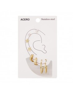 Set Acero Stars Gold (AA4654)