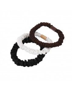 Scrunchie Satén Mini Colour Set x 3