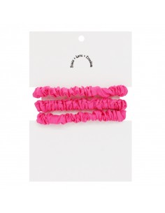 Scrunchie Satén Mini Colour Set x 3