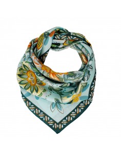 Pañuelo Lily Aqua (70x70)